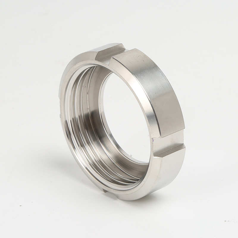 High-Quality SS304 Flat Joint Union Nut for Sanitary Systems