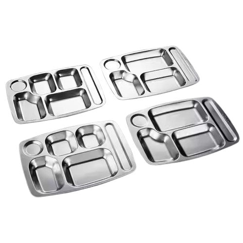 Stainless Steel Divided Serving Tray