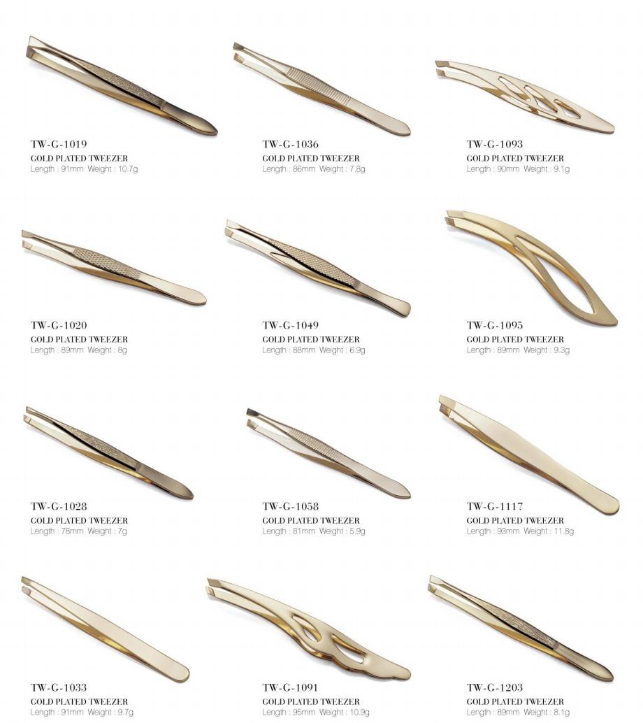 Professional Customized Precision Stainless Steel Eyebrow Tweezers
