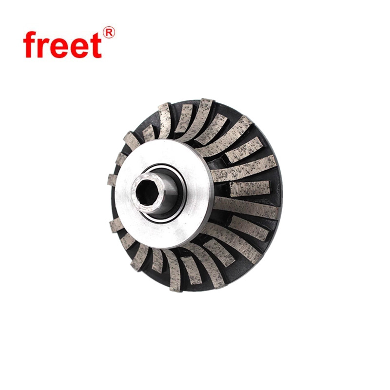 Freet Segmented Continuous Diamond Demi Bullnose Edge Router Bit Profile Grinding Wheels