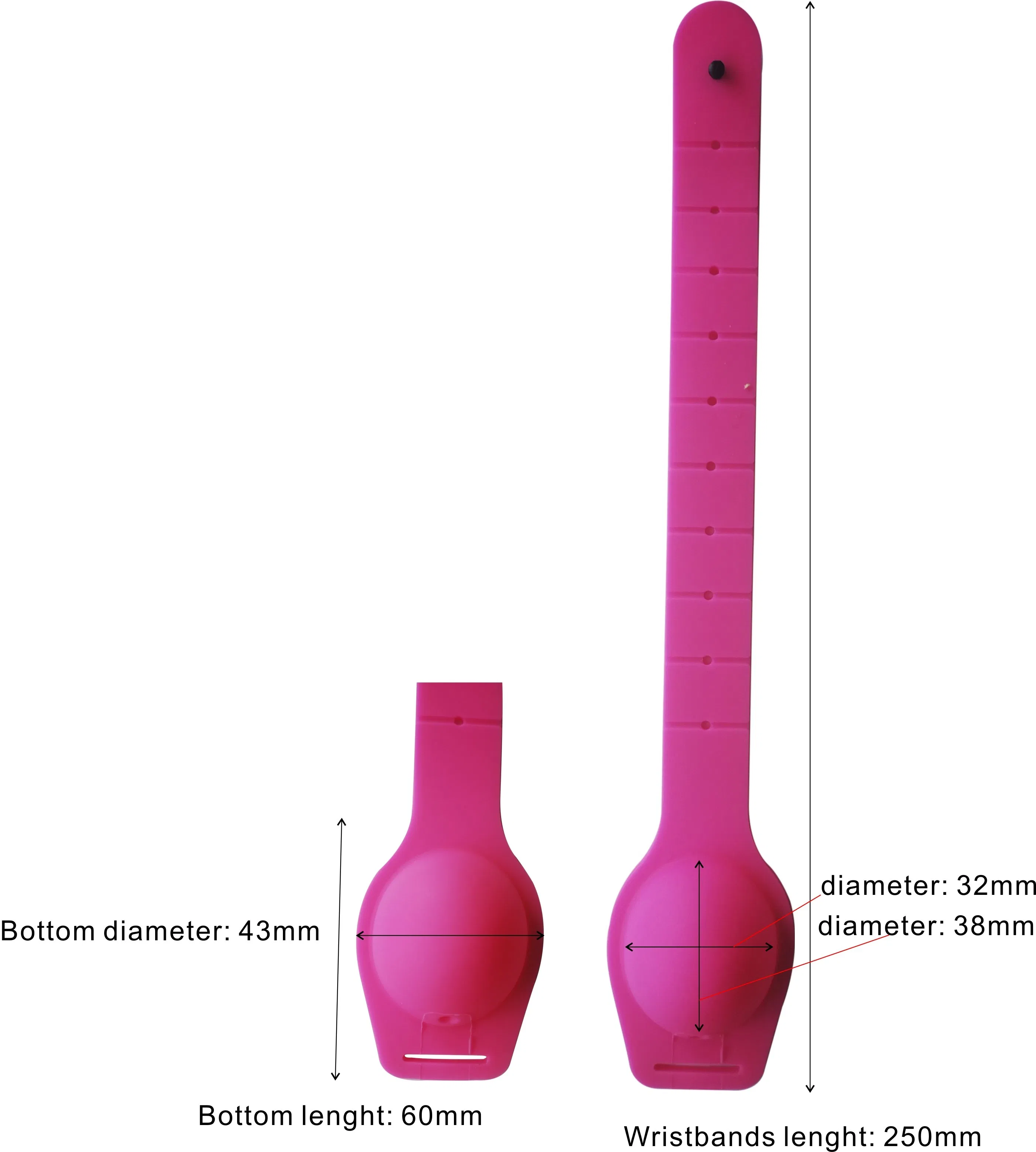 Hand Sanitizer Silicone Wristband Bracelet for Hand Washing Everywhere Wearable Bracelet