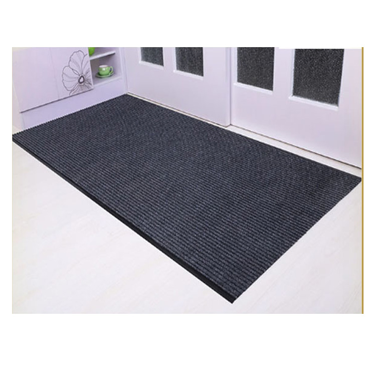 Double Rib Design Surface Polyester Washable Waterproof Kitchen Carpet Rug