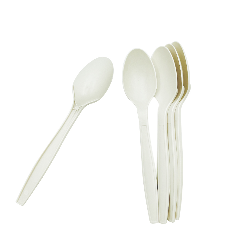 Disposable Cornstarch Fork Knife Spoon Set Psm Tableware Takeaway Utensil for Restaurant Use