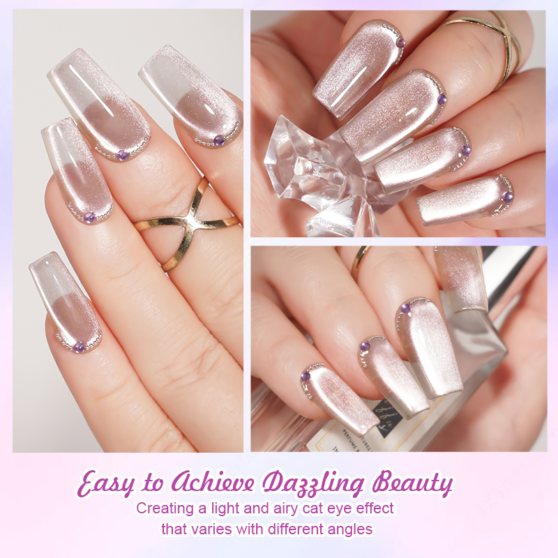 R S Nail High Quality Non-Toxic Solid Gel Nail Polish Box Set 4 Color Solid Cream Cat Eye Gel Polish Pallet