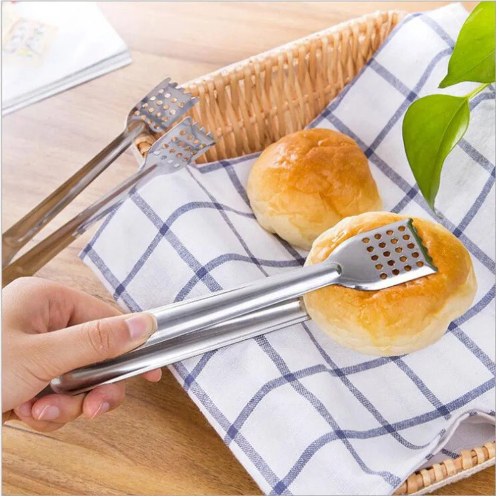 2 Piece Elegant Food Premium Stainless Steel Kitchen Tongs Bl12247