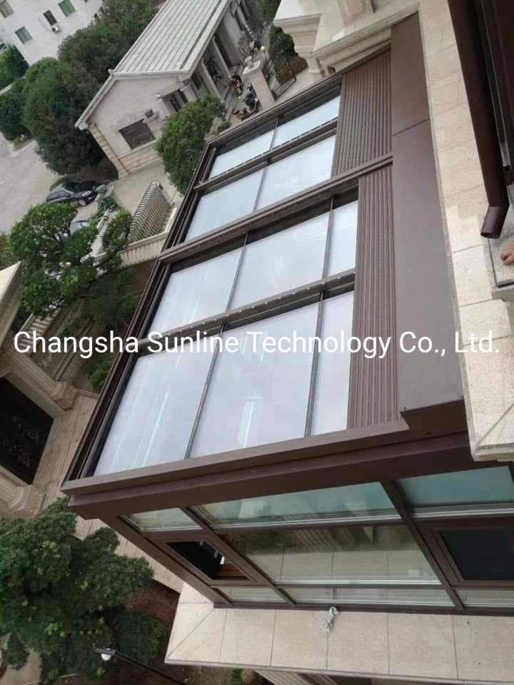 Outdoor Horizontal Aluminium Roller Shutter Automatic Retractable Awning