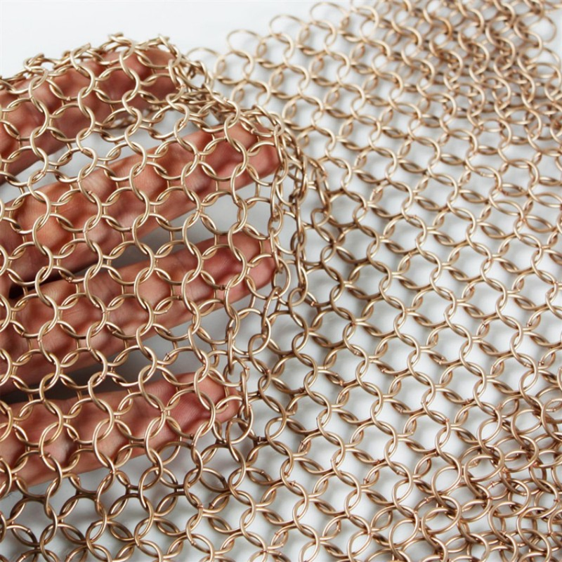 316 Stainless Steel Welded Ring Mesh Curtain for Architectural Decor