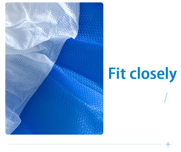 China Wholesale Disposable Anti-Slip Wear-Resistant Waterproof PP+CPE Shoe Cover for Hospital Laboratory Use