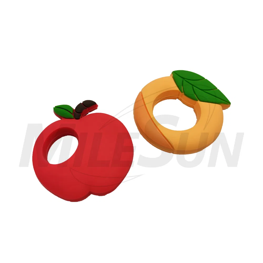 Silicone Soft-Textured Teether for Sensory Exploration and Teething Relief with Easy to Hold Handles