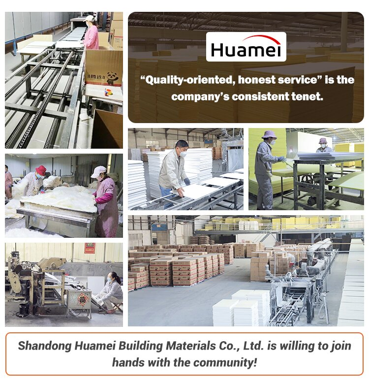 Soundproof Materials Ceiling Tiles Fiberglass Panels for Interior Decoration