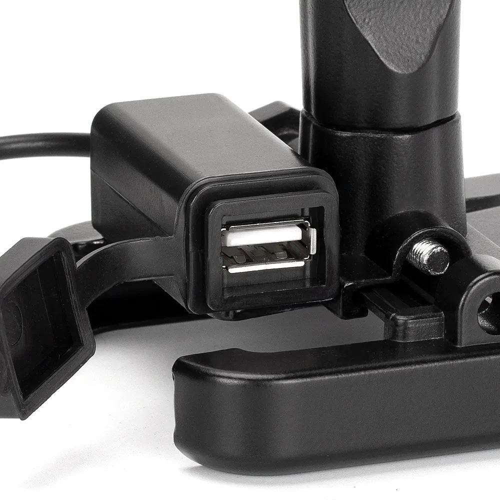 Держатель для телефона на мотоцикл с зарядкой USB