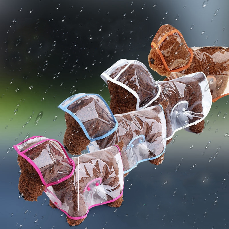 Hot Selling Fashionable and High-Quality Pet Dog Outing and Walking Transparent Raincoat