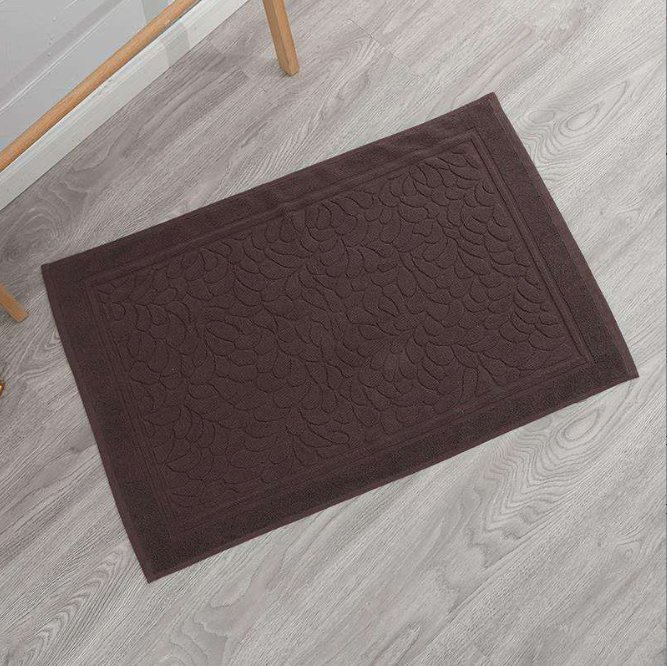 Hotel Soft Absorbent Foot Towel 100% Cotton Thick Non-Slip Bath Mat
