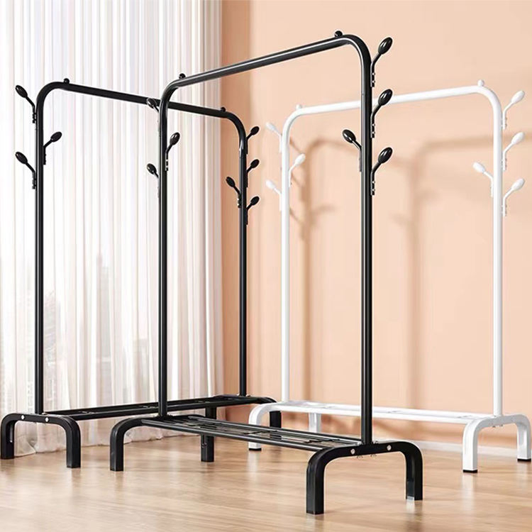 Multifunctional Free Standing Hat Jacket Umbrella Coat Metal Clothes Hanger Stand
