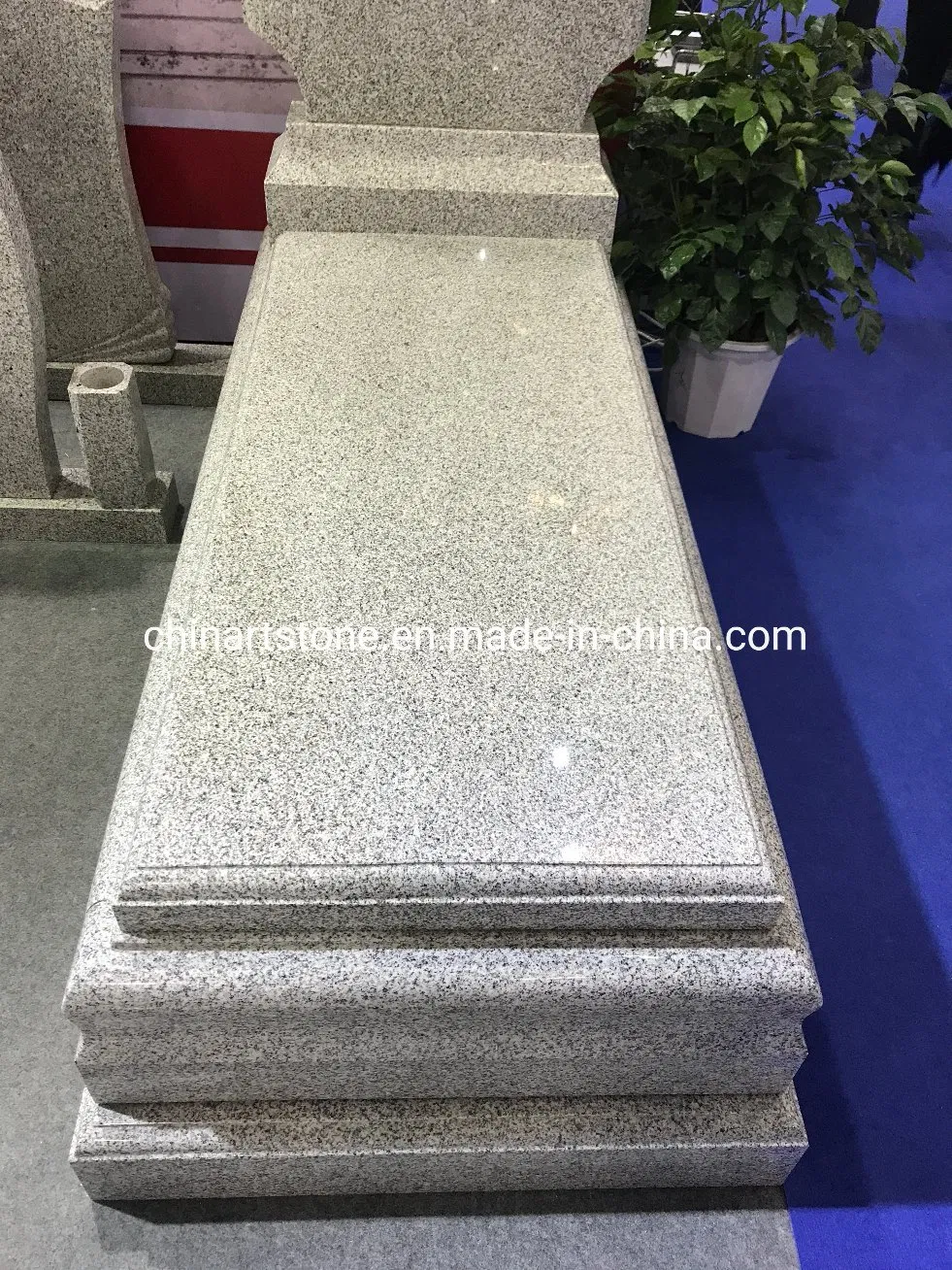 Simple Europe Granite Tombstone Headstone for Ceremony