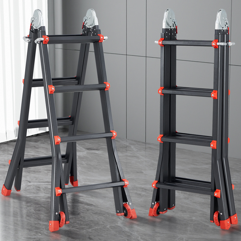 Folding Step Stool Multi-Position Ladder for Adults (26464421B)