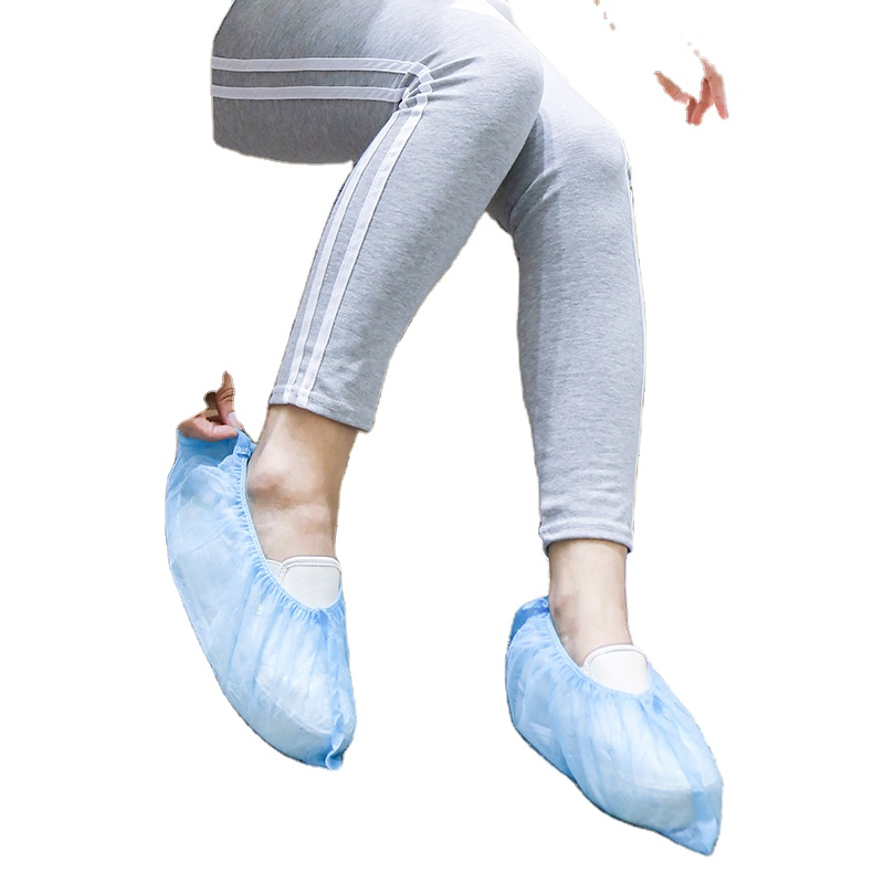 Non-Woven PP20g 17*45 Full Rubber Band Surgical Soft Disposable Shoe Cover for Hospital