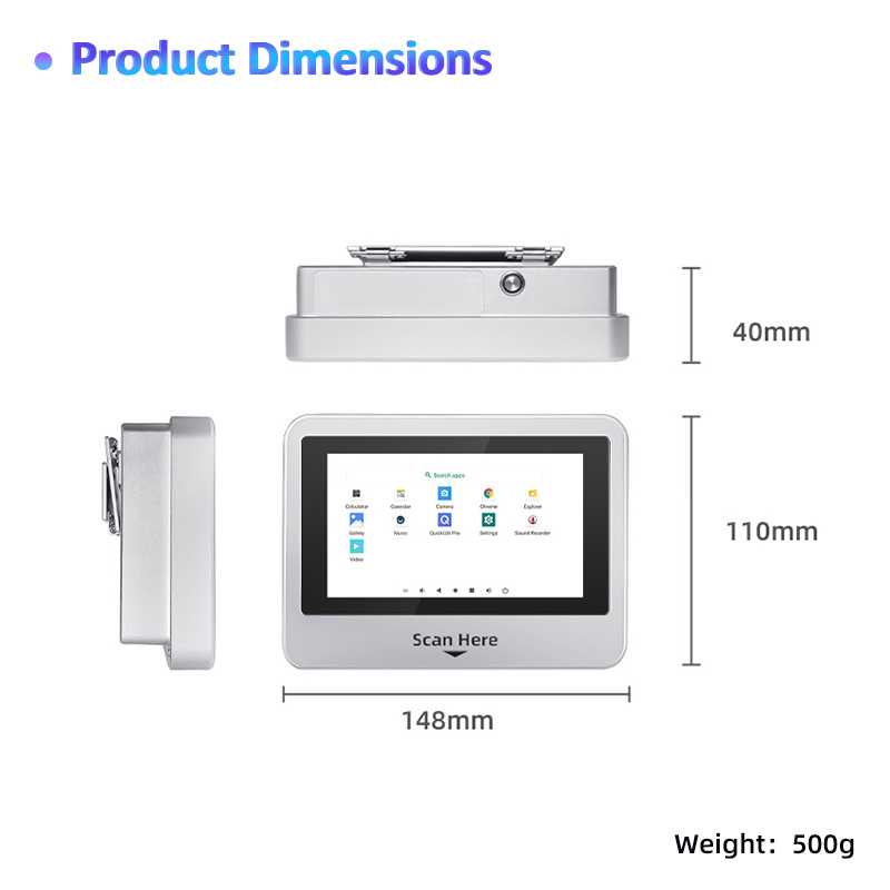XT802C XTIOT Loyalty Program POS Scanner Touch Screen Advertising With Barcode Scanner