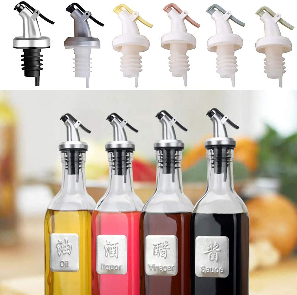 Wholesale Stainless Steel Leak-Proof Cooking Oil Vinegar Wine Liquor Whisky Dispenser Pourer Pour Spouts for Sale