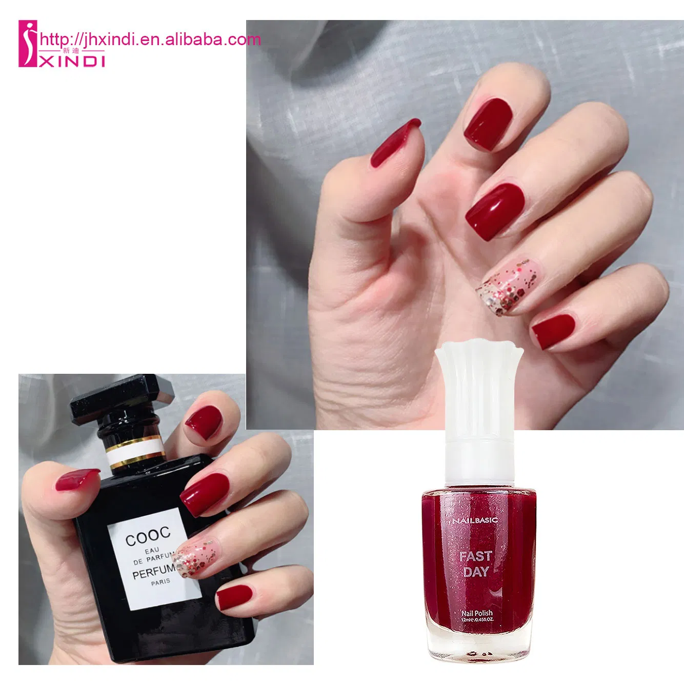New Flower Cap Long Lasting Eco-Friendly High Pigment Nail Polish