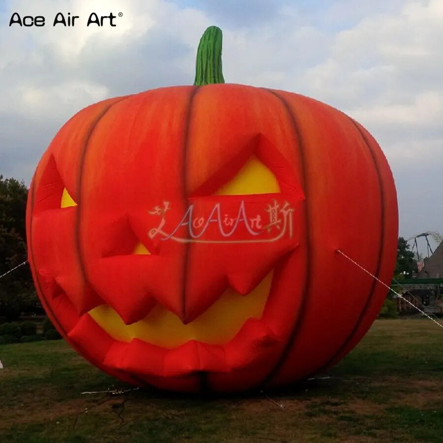 Portable Inflatable Pumpkin Model Halloween Pumpkins for Holiday Decoration or Party