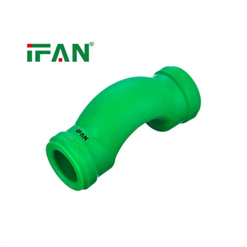 Ifan High Quality Pn25 PPR Fittings 20-110mm Green Crossover PPR Pipe Fittings PPR Pipes and Fittings