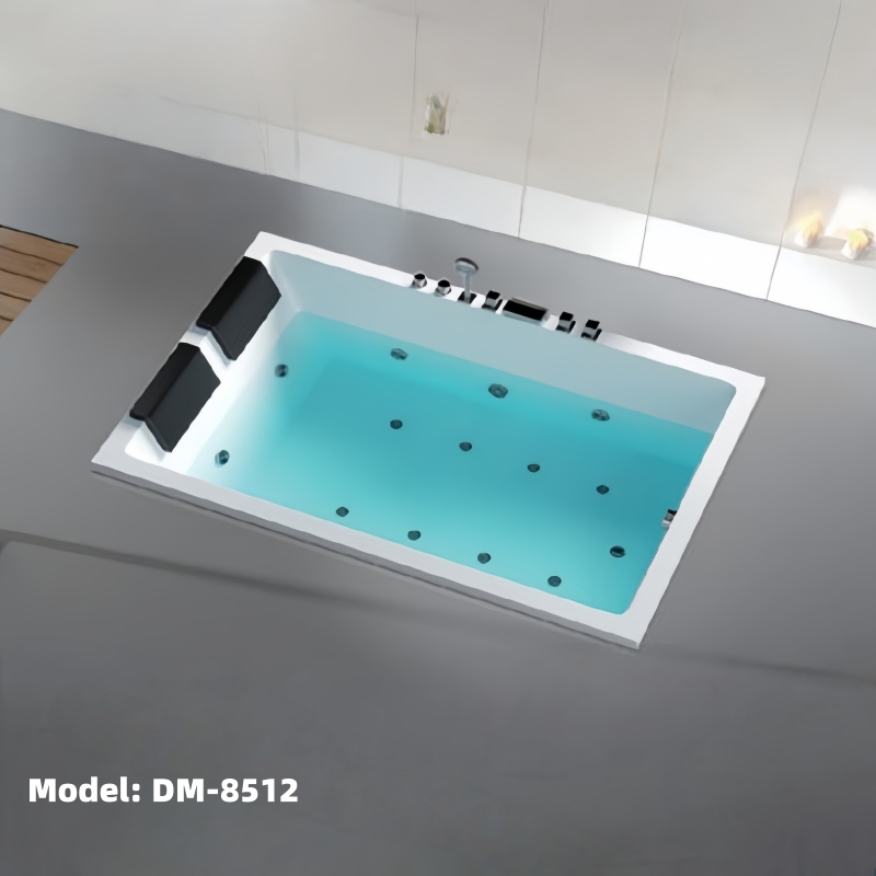 Modern Acrylic Bathtub with Comfort Accessories for Relaxation