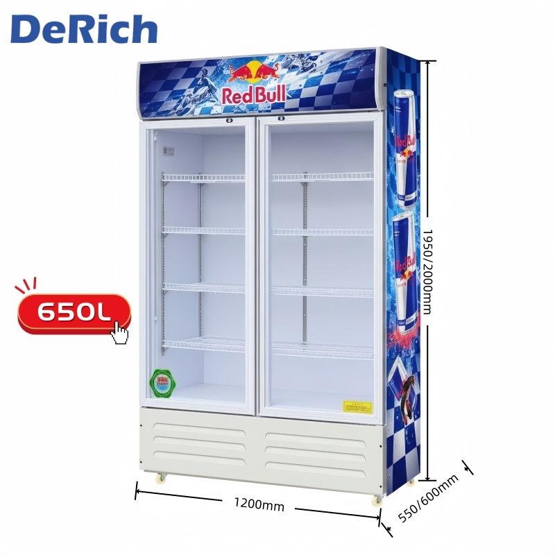 Холодильник для напитков Derich Supermarket с 2 стеклянными дверями