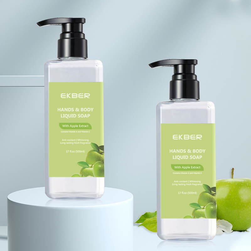 Vegan Bathroom 500ml Wholesale for Body and Hand Wash in Square Plastic Bottle Pure Castile Liquid Soap