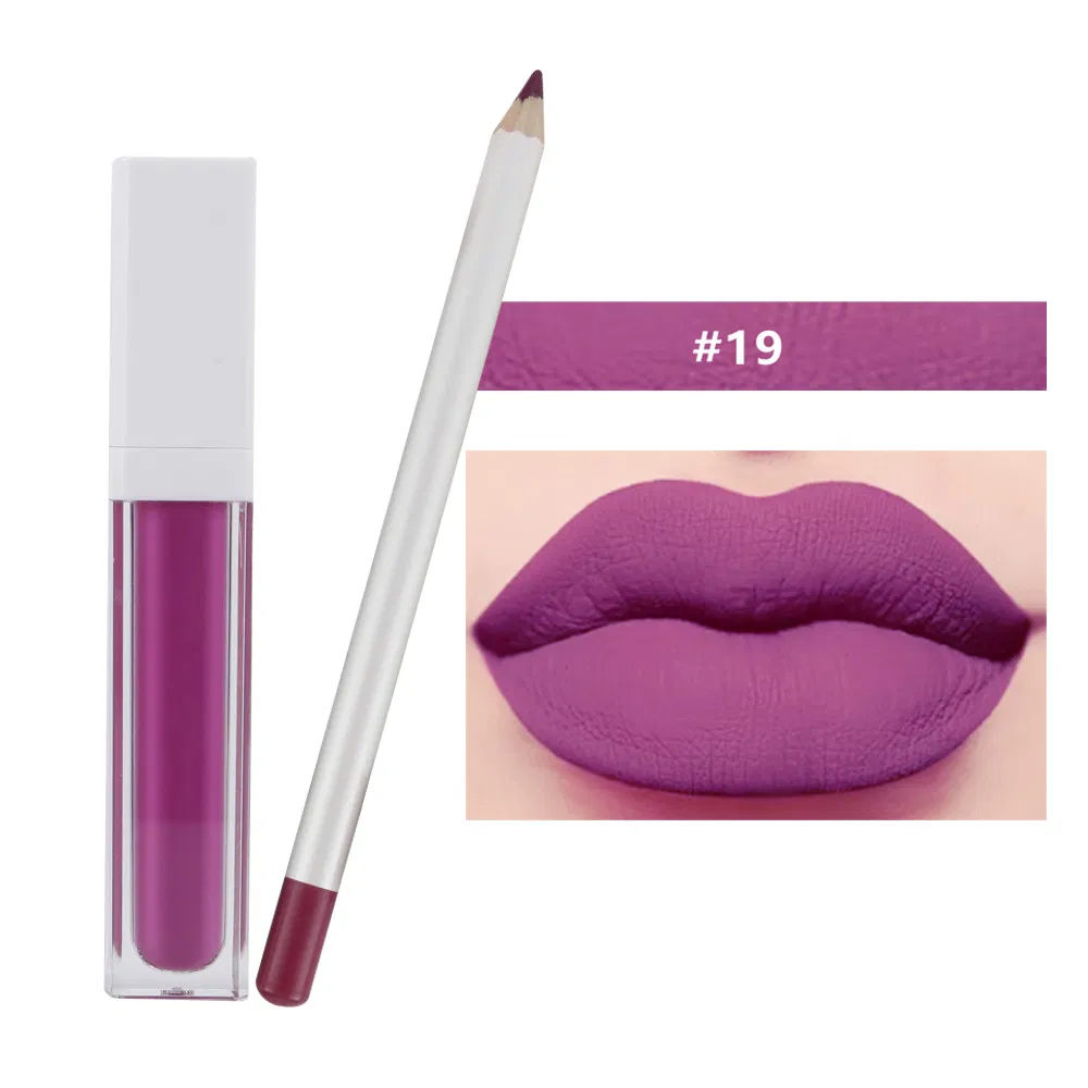 Wholesale Lipstick with Lipliner Start Business Lip Liner and Lip Gloss Set Lipstick with Lip Liner Private Label