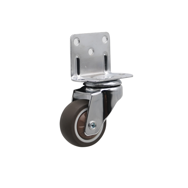 25 12 Customized Rubber Tyre Heavy Duty Wheel Chrome Caster in China
