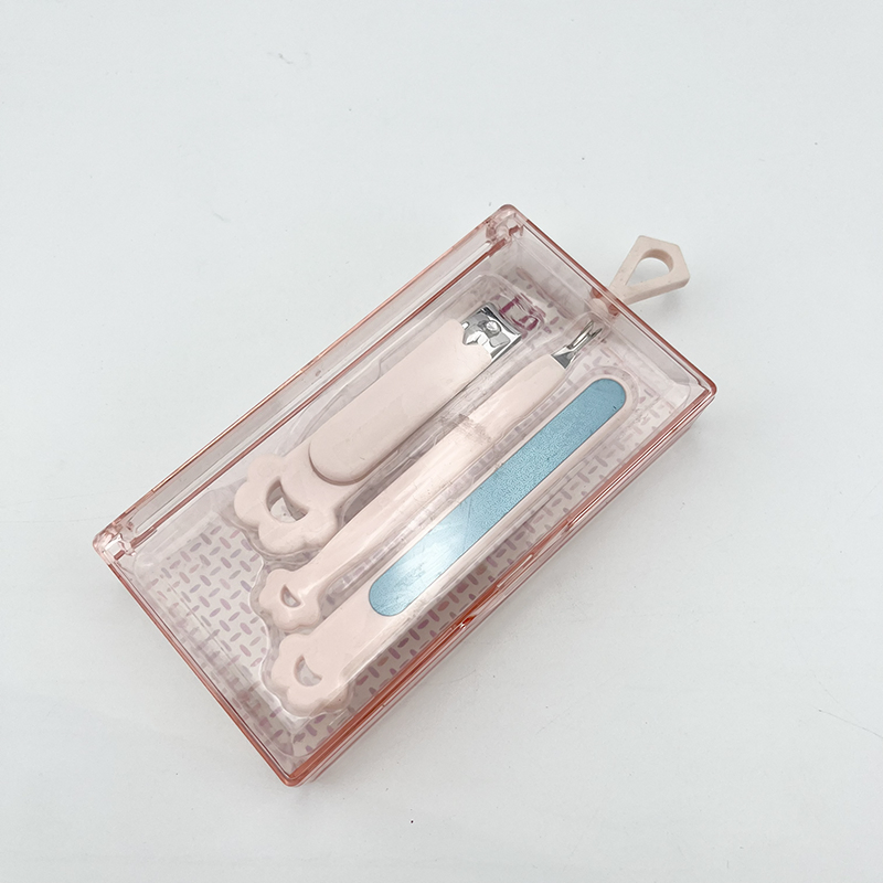 3PCS Nail Care Kit Manicure Pedicure Set with Tips Cutter Clippers Cuticle Pusher Remover