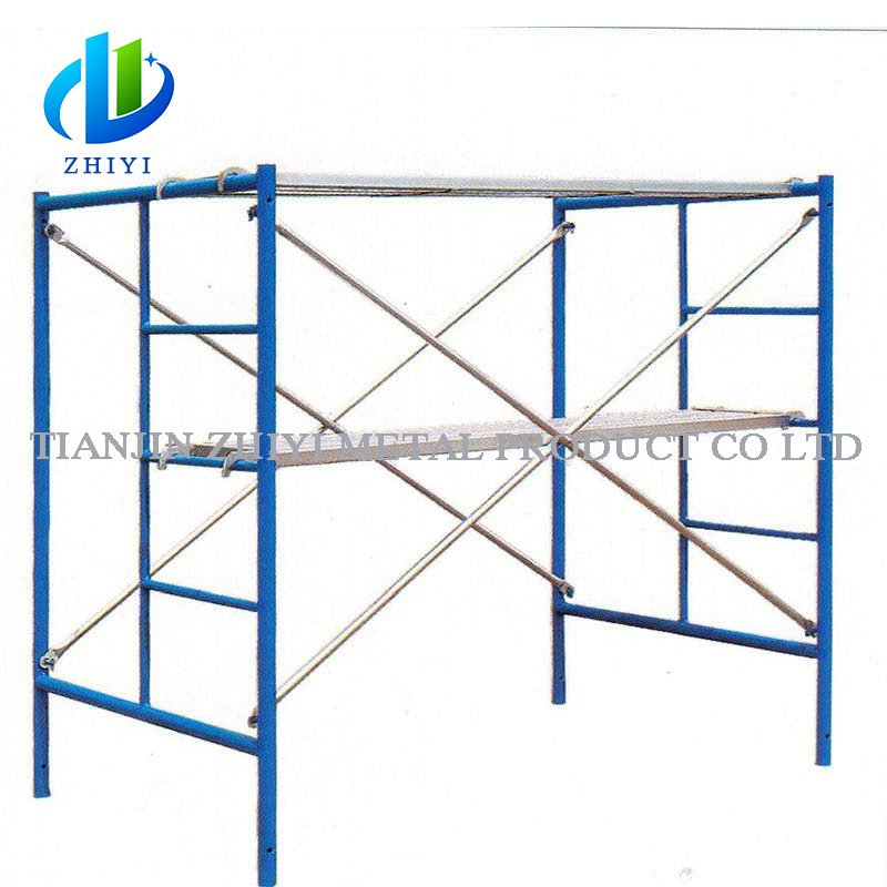 Japanese Korean Quality Ladder Plattac Staircase Mason Scaffolding Frame Guardrail Speed Snap on Lock Steel Red Door Construc