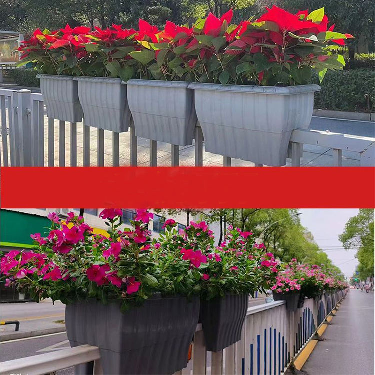 Горшок пластиковый прямоугольный большой смола для балкона