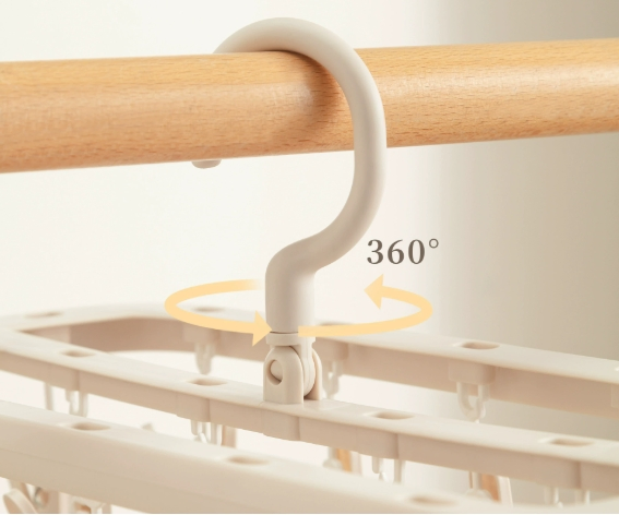 Multi-Clip Clothes Drying Rack for Household Children's Socks Drying Rack for Dormitory