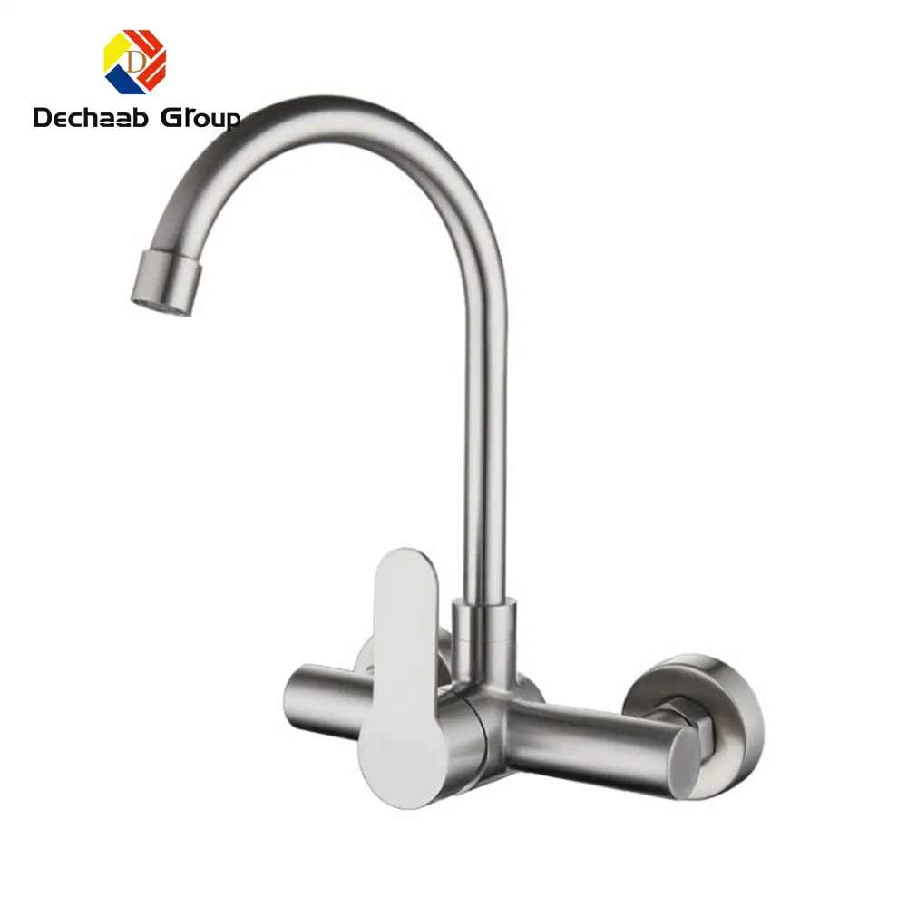 Single Hole Handle Kitchen Faucet Made of Stainless Steel