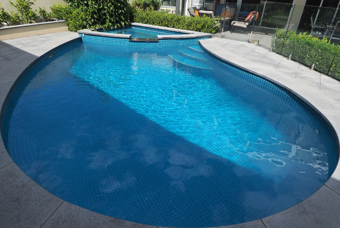 Grey Granite Swimming Pool Edge Bullnose Coping Tile