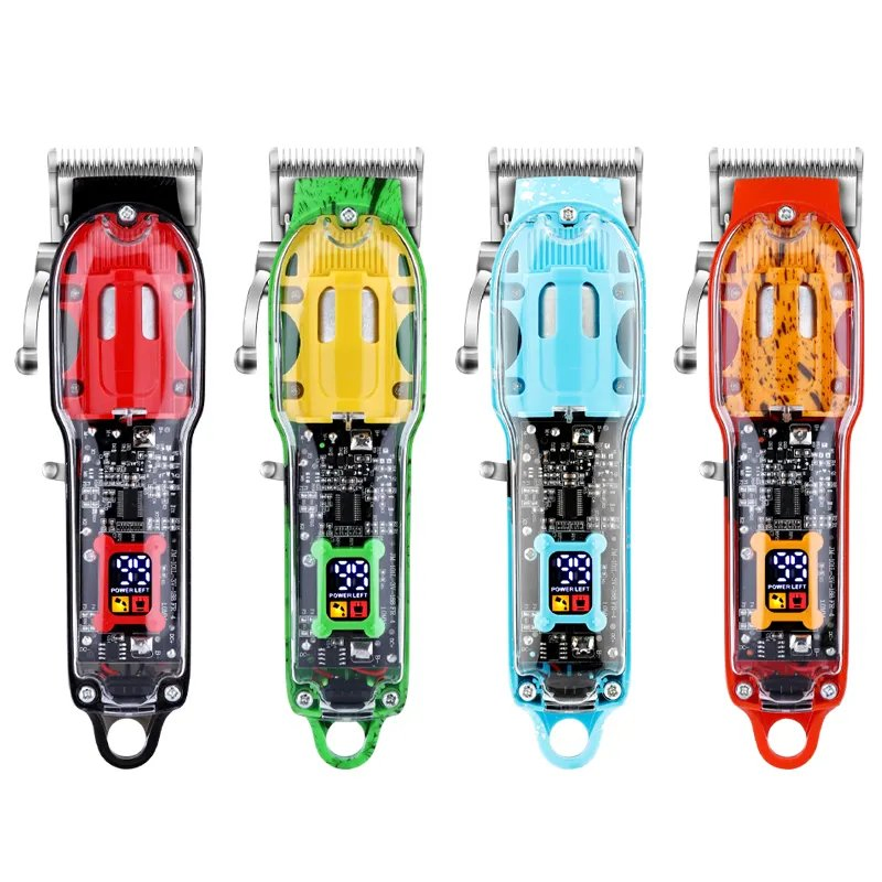 Hot Sale LED Professional Barbers Rechargeable Cordless Hair Trimmer Hair Cutting Machine