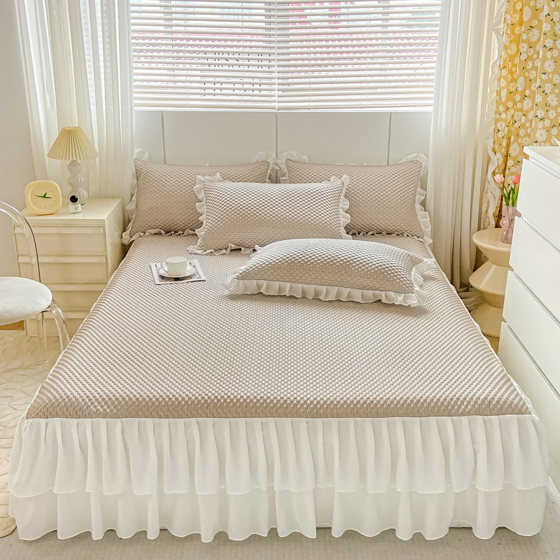 Wholesale Factory Simple Cool Feeling Ice Silk Washable Bedding Mat