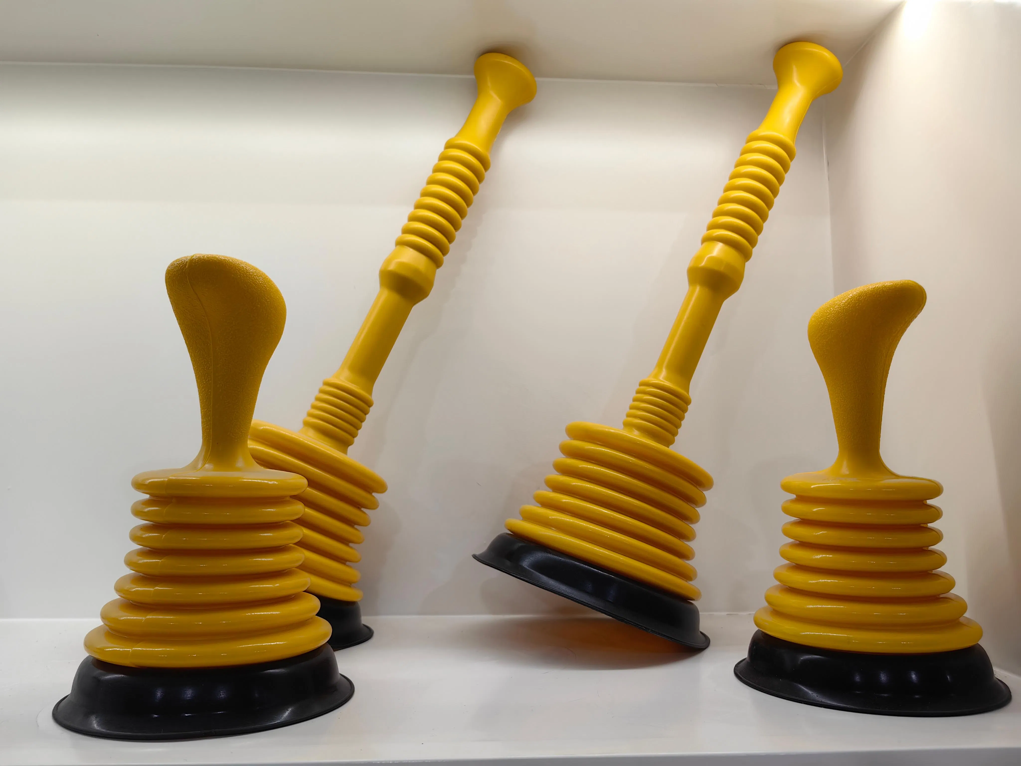 Cute Yellow Plastic Toilet Plunger - Practical & Lovely Home Essential