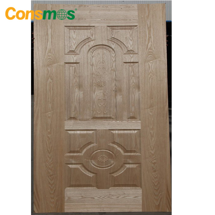 Natural Wood Veneer Laminate Melamine HDF Mould Door Skin for Room Door