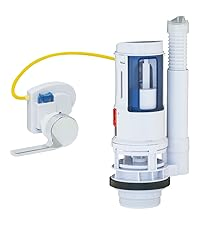 Complete Standard Toilet Parts Flush Valve Kit with Durable Metal Handle Converter