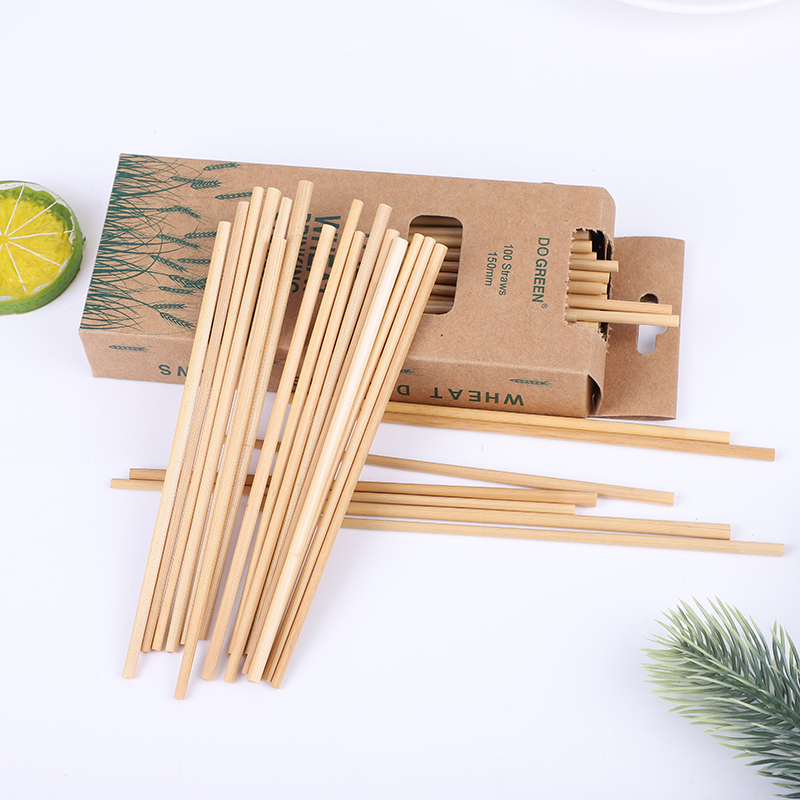 All Natural Wheat Drinking Straws - 120 X 8 Inch - Nature's Hay Straw - Disposable, Organic, Biodegradable, Compostable