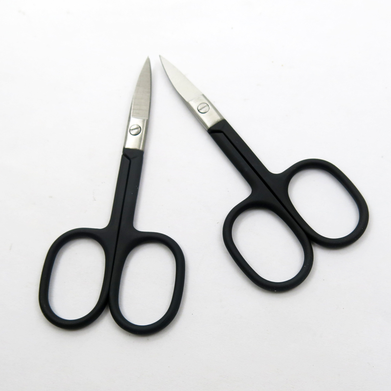 Stainless Steel with Black Coated Beauty Tools Cuticle Manicure Tools Manicure Care Facial Trmming Eyebrow Hair Cutter