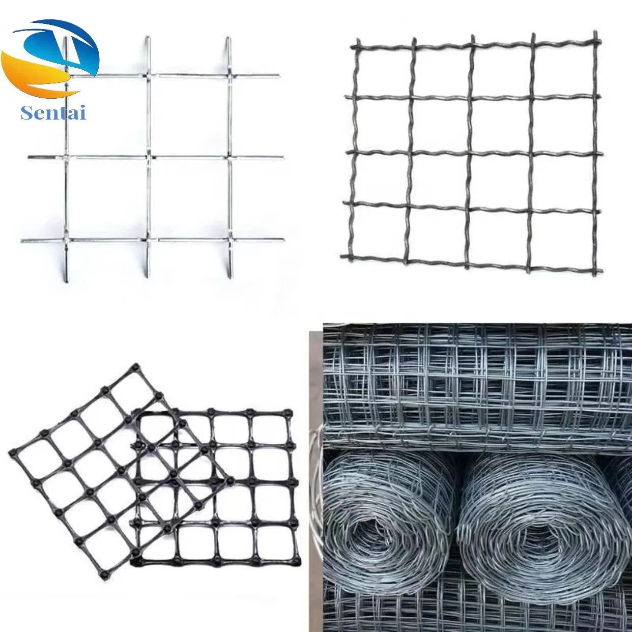 Steel Plastic Geogrid Gsz Steel Plastic Geogrid for Reinforcement of Asphalt Highway, Railway and Airport Foundation