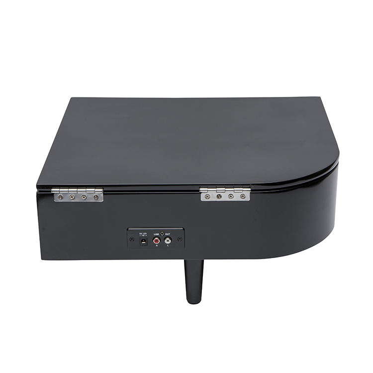 Personalized Design Home Decor Vertical 3-Speed Piano Shape Hi-Fi Speaker Vinyl Record Turntable Player