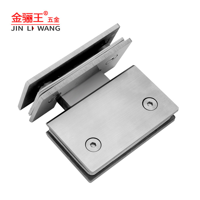 Factory Price Glass to Glass SS304 Straight Edge 180 Degree Bathroom Glass Clamp Stainless Steel Frameless Glass Door Hinge Shower Hinge