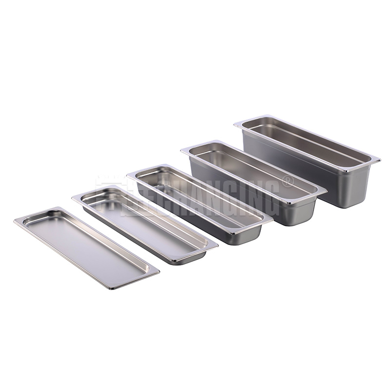 2/4 Commercial Kitchen Catering Equipment Stainless Steel Gn Food Pan 2.5" Gastronorm Pans