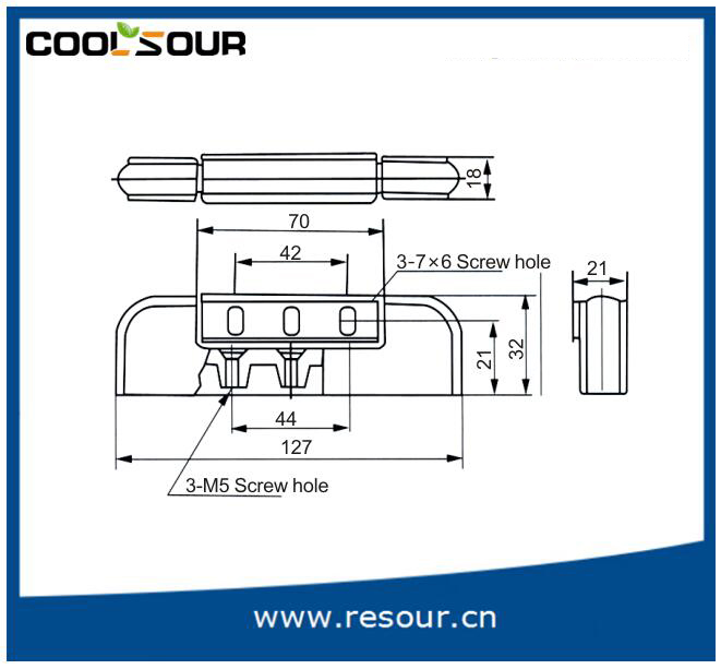 Edgemount Hinges, Cold Room Door Hinge, Dh-1332/Cx-1332, Yl-1332