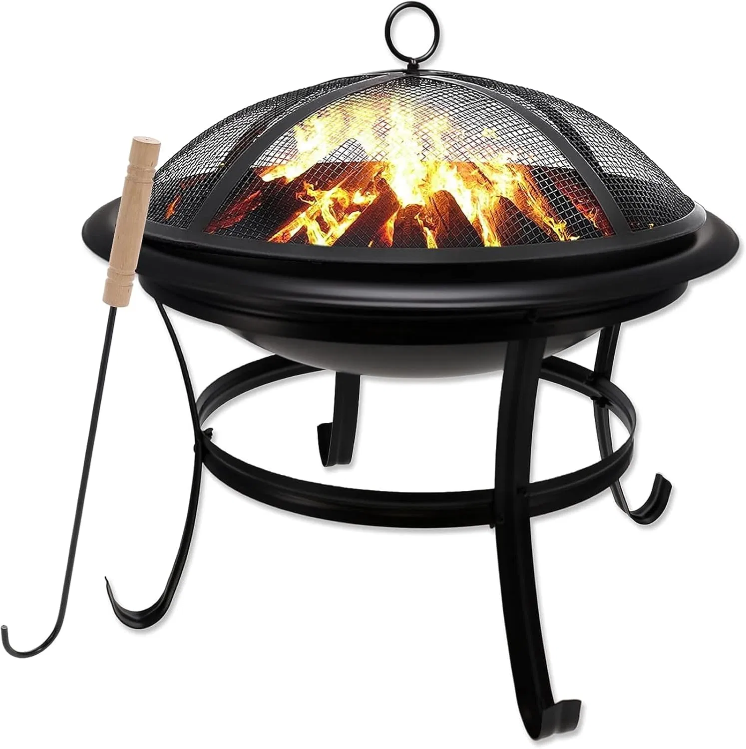 Modern Wood Burning Fire Pit Outdoor Steel Fire Pit